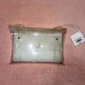 Kendra Scott Clear Crossbody with Gold Hardware